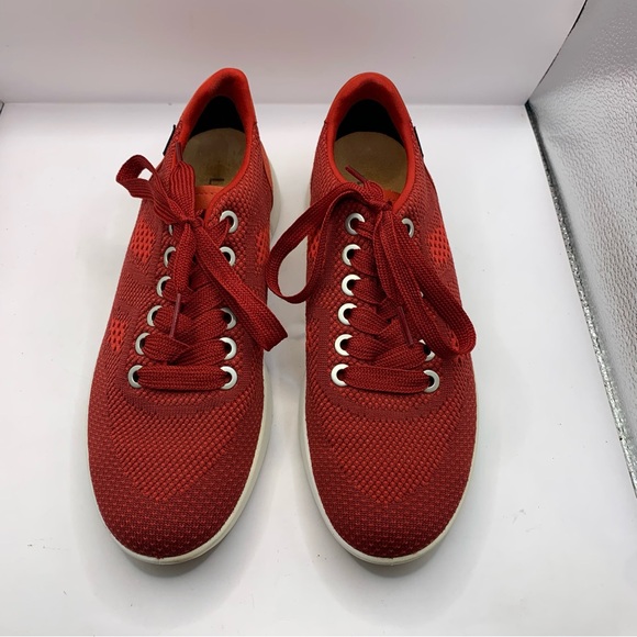 Women's Legero Low Top US Size 5.5 US 7 Essence Red Suede White Rubber Gore-Tex - Picture 2 of 8